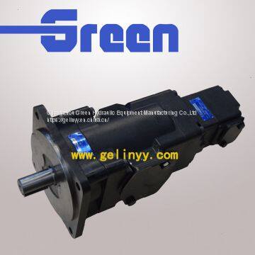 Parker Denison T6EE+T6C Hydraulic Vane Pump for Crane photo-2