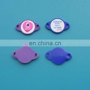 customized logo embossed rubber pvc shoe lace charms