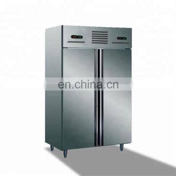 Double Door Freestanding Stainless Steel Kitchen Chiller, Upright Stainless Steel Deep Freezer