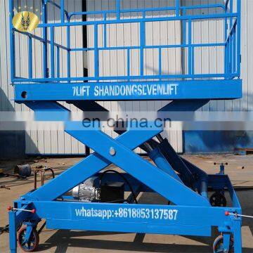 7LSJY Shandong SevenLift motorcycle scissor service work platform lift table