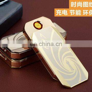 Fashion Picture Zinc Alloy USB Lighter /USB Charge Cigarette lighter