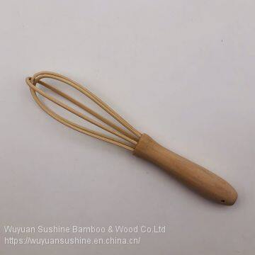 3 Pieces Wooden Tools for Kitchen,Contains Spoon,Whisk and Rolling Pin photo-2