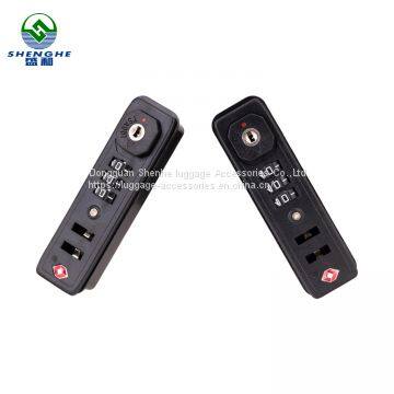 Safety Cheap Suitcase Accessories 3 Digital Luggage Zipper Lock