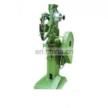 Foot pedal operated brake liner riveting machine automatic