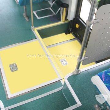 Manual double step foldable bus wheelchair ramp(MBS100)