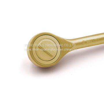 WEDO Non Sparking Aluminium DIN3122 Bronze Ratchet Wrench photo-2