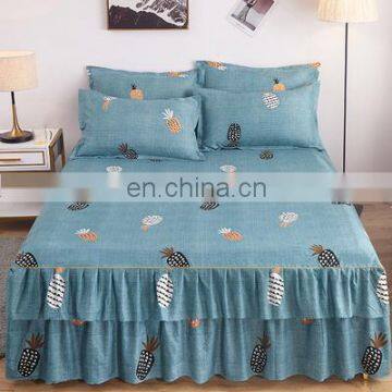 Breathable Burgundy Bed Spread With Skirt Massage Bed Skirt Cover Bed Skirt photo-3