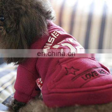 Cheap Pet Dog Embroidery Clothes 52 Fleece Coat Polo Shirt Puppy Hoodie photo-6