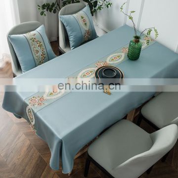 2020 new tea table cloth cotton linen American style tablecloth jacquard high density table cloth