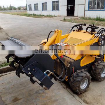 Chinese 23hp mini skid steer loader with tiller