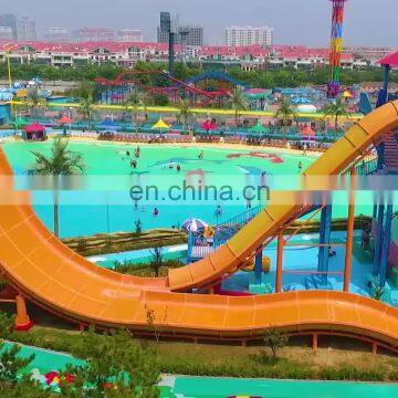 Outdoor Water Park Equipment Giant Water Boomerang Slide For Sale