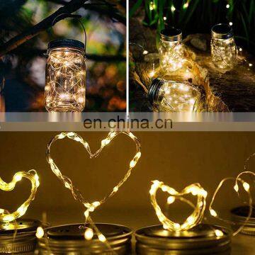Outdoor Decorative 30LED String Fairy Lights Solar Mason Jar Lights photo-3