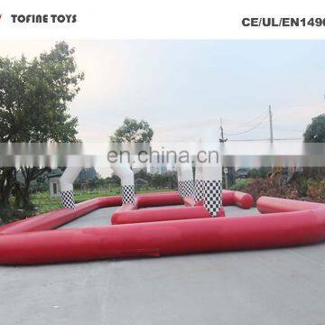 Fun Inflatable Sports Arena Inflatable go Kart Race Track