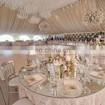 Tempered Glass Price per Square Metre Glass Mirrored Dining Room Table