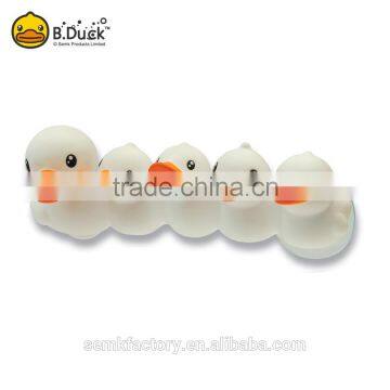 Cute unique duck shaped plastic pvc toothbrush holder for kids