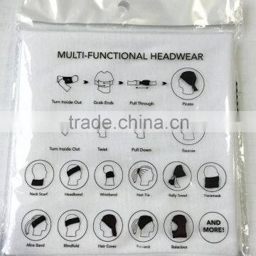 Fluorescent Yellow With Black Custom Logo Bandana photo-4