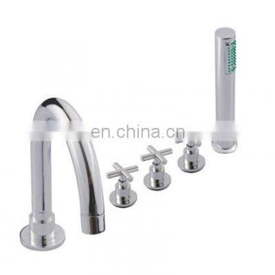 5 Pieces Whirlpool Hot Tub Shower Faucet Tap Set Bathtub Bath-Mixer