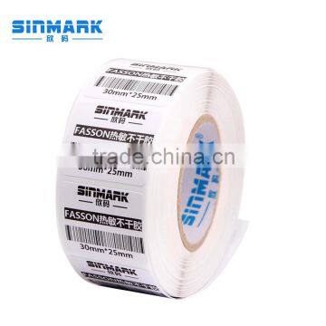 SINMARK E3020.N910 customized self adhesive thermal paper roll/self adhesive thermal label paper rolls