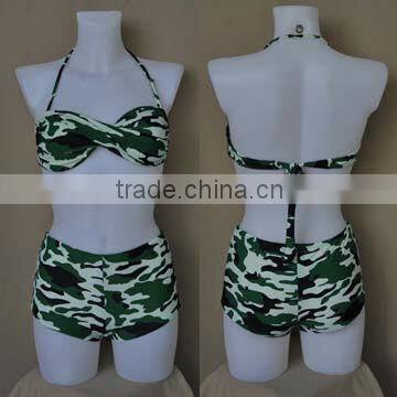 Woman Swimwear Twist Swimwear High Waist