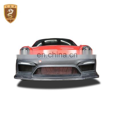 Car Accessories Set Fiber Glass Car Bumper Kit Rear Diffuser Ducktail Spoiler For Pors-Che Cayman Boxster 981 Gt4 Style