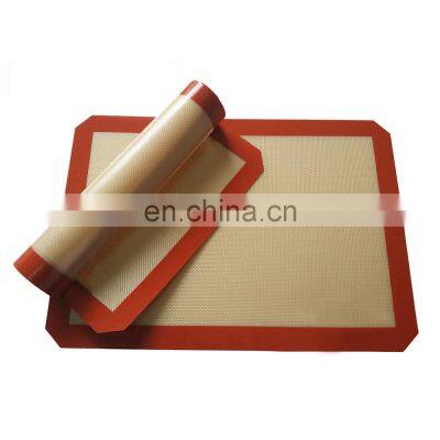 Non-Stick Silicone Baking Mat Pad 42*29.5cm Sheet Glass Fiber Rolling Dough Large Size for Cake Cookie Macaron