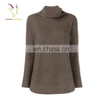Turtleneck 7GG Winter Thick Cashmere Pullover Sweater for Lady photo-4