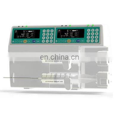 CE approved medical  portable electric dual double channel  syringe pump