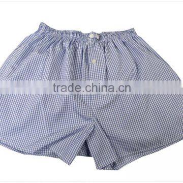 Blue White Checked Underwear, MEN boxer short, pantalones, unter hose