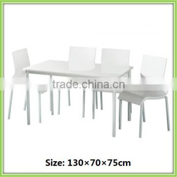 Modern Design White High Gloss MDF Board Dining Room Furniture