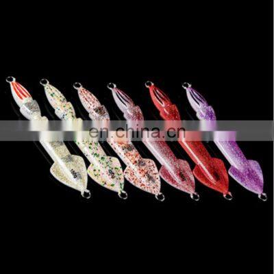 Lurekiller 150g Saltwater Boat Trolling Fishing Bait Squid Shape Slow Jigging Lures Luminous Metal Jigs photo-3