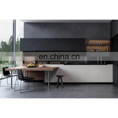 Modern Villa Luxury Black Lacquer Kitchen Cabinets