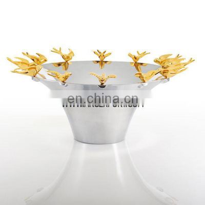 metal bird bowl