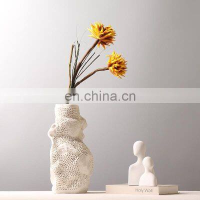 Unique Table Home Large Art Big European Floor White Tall Decorative Ceramic Modern Vase