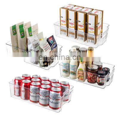 Home Amazon PET Kitchen Stackable Plastic Storage With Handle Acrylic Drawers Vegetable Food Container Set Box Fridge Organizer photo-4