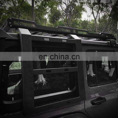 Steel Roof Rack Mounted Luggage Carrier Cargo Basket for Jeep Wrangler JL 4x4 accessory Maiker manufacturer