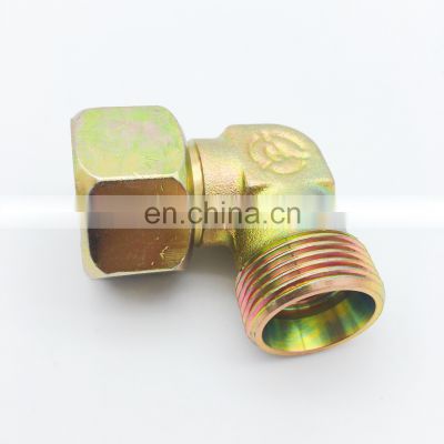 Made in China SAE JIC 2 Way Swivel Nut Male 90 Degree ORFS Elbow Pipe Fittings Hydraulic Metric Fitting