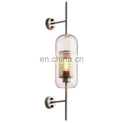 Modern Glass Wall Lamps Bedside Living Room Home Decoration Sconce Lighting Aisle Corridor Golden Ball Wall Light