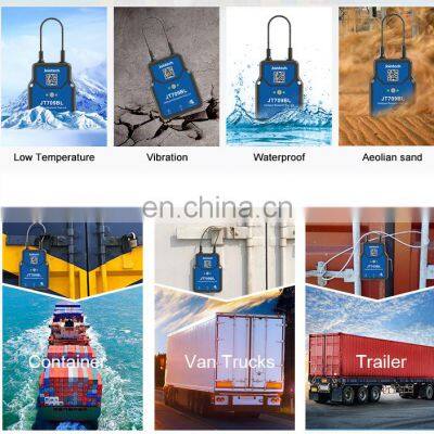 Jointech 709A 4G 2G Digital Handled GPS RFID Lora Smart Container Van Iot Door Lock Remote Unlock Seal E-seal Tracking Padlock
