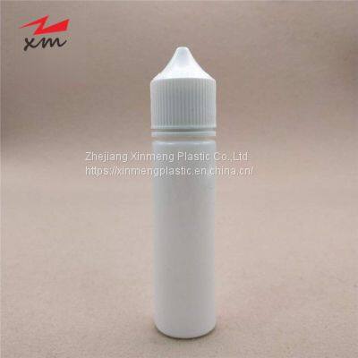 Full White Bottle 30ml 60ml Childproof Squeeze E-liquid Bottle Plastic Pet E-juice Vape Oil Dropper Bottle photo-2