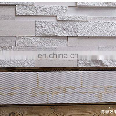Exterior Long Rough White Natural Slate Wall Marble Culture Stone Tile Siding Wall Kajaria Slate Panel Modern Guangdong