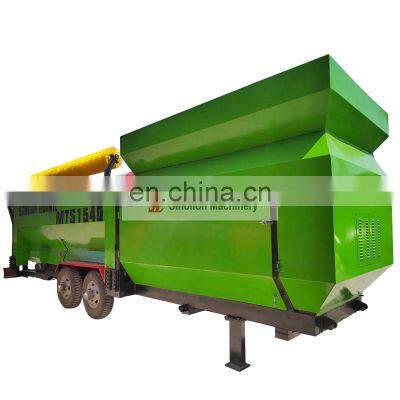 High Quality Mobile Compost Trommel Screen Rotary Compost Drum Machine photo-5
