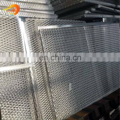 Galvanized Diamond / Hexagonal /Aluminum Expanded Metal Wire Mesh Panel Sheet