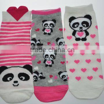 Women ankle socks. Shoe Liner, 3D fancy rib top