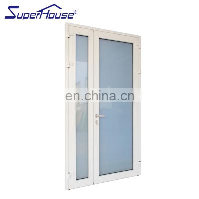 Superhouse Used Exterior French Doors AS2047 NFRC AAMA NAFS NOA Standard Thermal Break Soundproof Aluminium Interior French Door