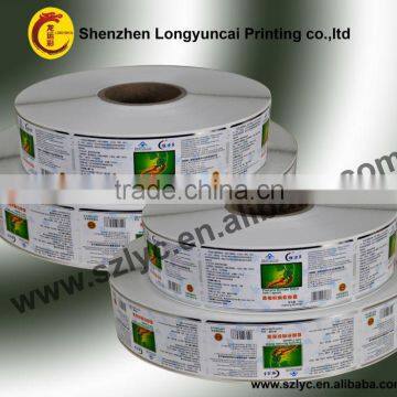 professional printing full color health food adhesive label sticker