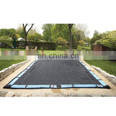 20-ft x 40-ft Black Rectangular Woven Polyethylene Rugged Mesh In Ground Pool Winter Cover