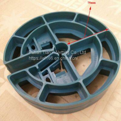 PE/PP 75mm Wheel style plastic spacer protective layer of reinforcing steel bar applied in the civil