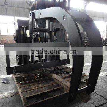 Lift truck attachment steel pipe clamp