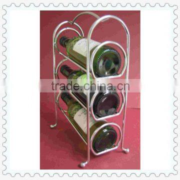 handmade 3 bottle wine rack stainless steel