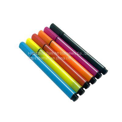 supplier custom logo multi color watercolor marker felt tip color ink rainbow triangle water color marker pens sets for gifts